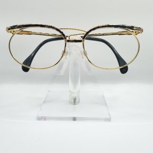 Cazal Gold & Multicolored Eyeglass Frames